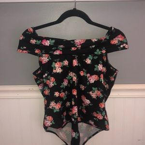 body suit off the shoulder